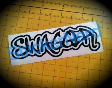 Swagger JDM Sticker Vinyl Decal Graphic Hella Broke illest swag ill 