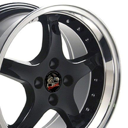   Black 4 Lug Staggered Cobra Wheels Rim Fits Mustang® 79   93  