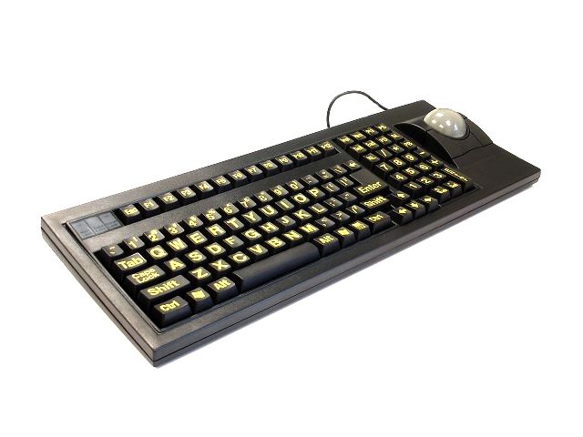 iOne Scorpius 35PRO Yellow Large Print Gamer Keyboard  