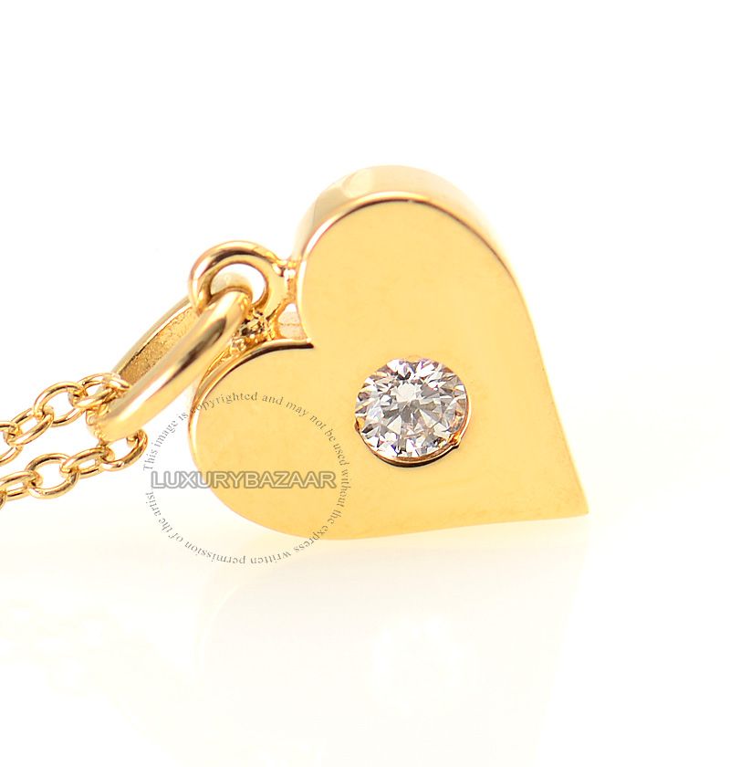   on Fire 18K Yellow Gold & Diamond Full House Heart Pendant  