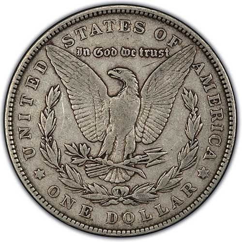 1878 P 8TF VF+ Det. Scratched & Coated Morgan $1 in Eagle Coin Holder 