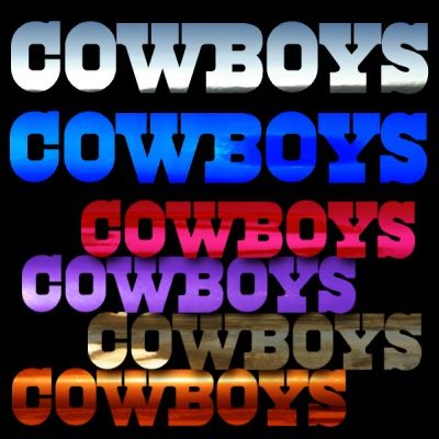 Cowboys Star Decals Window Sticker Set Pick Any Color  