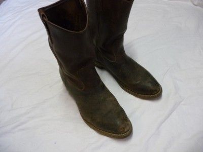 Red Wing 1155 Pecos Brown Leather Work Cowboy Boots Mens size 13 D 