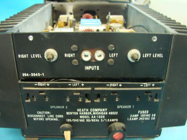 Lot of 2 Heathkit Model AA 1505 For Parts Repairs Audio Power Amp 