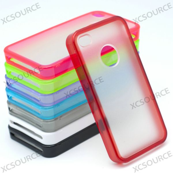   gel skin TPU case cover for apple iphone 4S and CDMA 4G PC145  