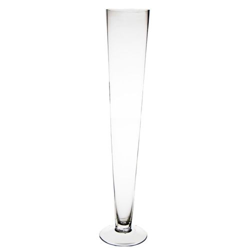 CLEAR Trumpet Vases 24 High Pilsner Vase   Wedding Centerpiece (6pcs 