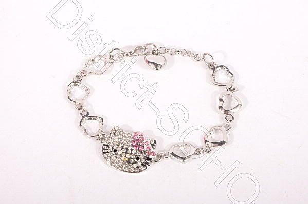 HELLO KITTY Heart link Bracelets rings cosplay necklace  