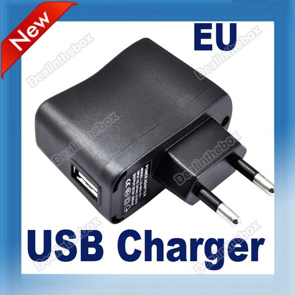USB AC Power Supply Wall Adapter Cell Phones  Mp4 Charger EU Plug 