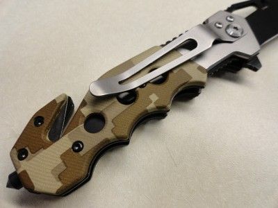 FOLDING POCKET KNIFE W/ARMY LOGO MILITARY SPRING ASSISTED STYLE 