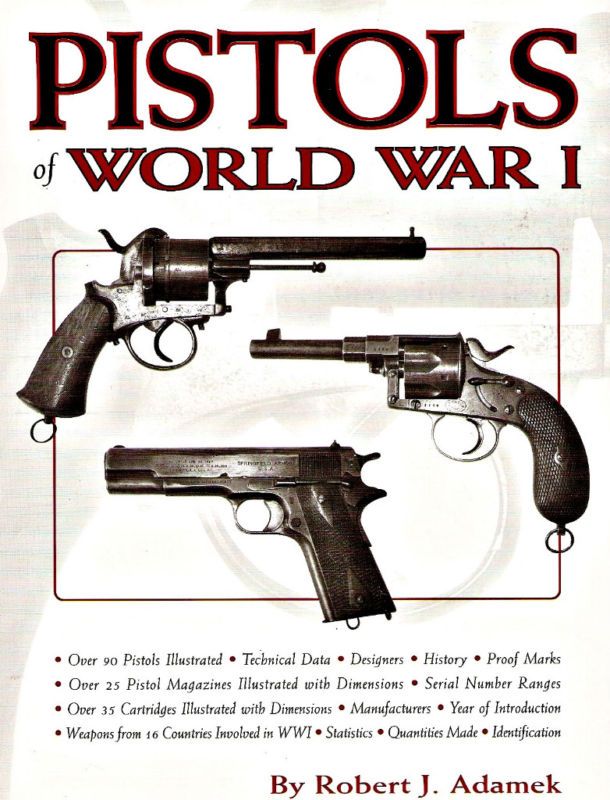 WW1 Pistols Military automatics antique gun book RARE 3  